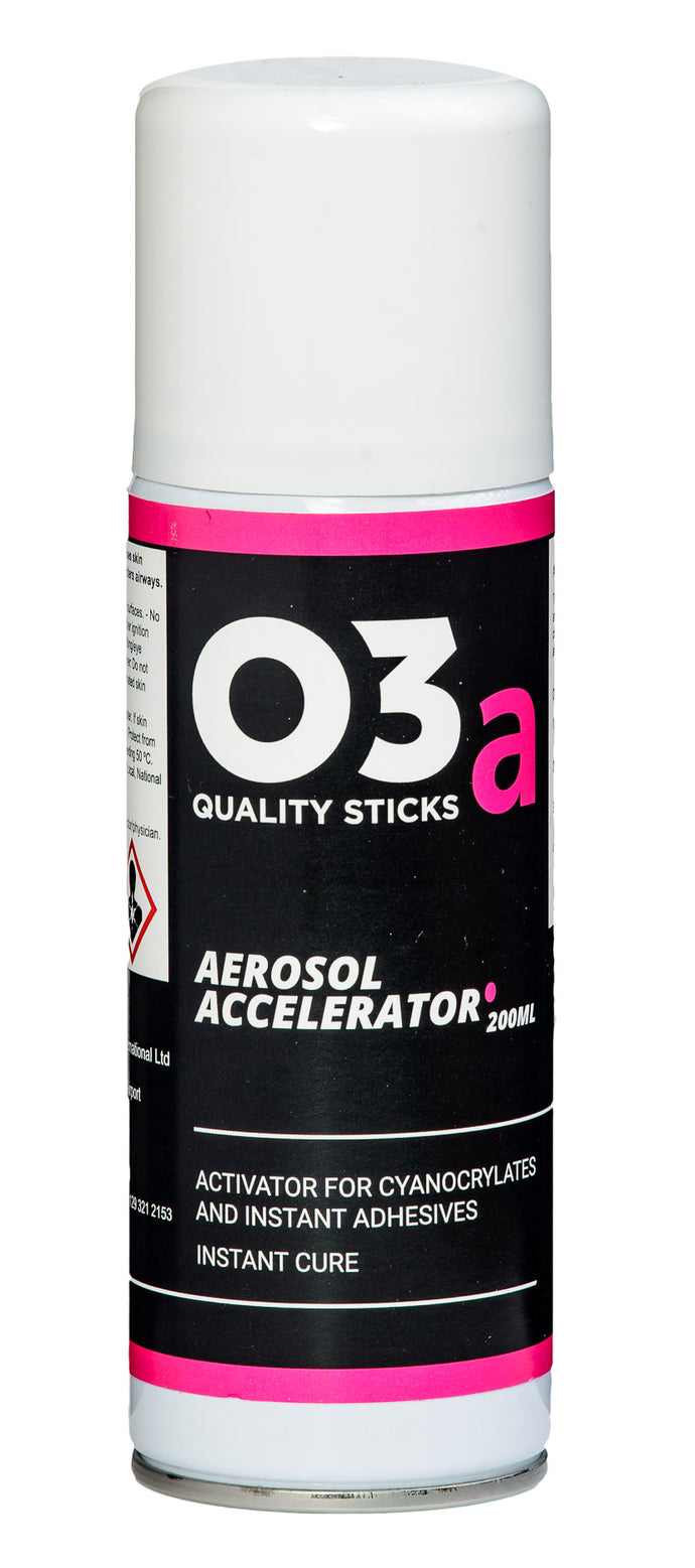 O3a Aerosol Accelerator, for CA Adhesive, Non Staining, 200ml